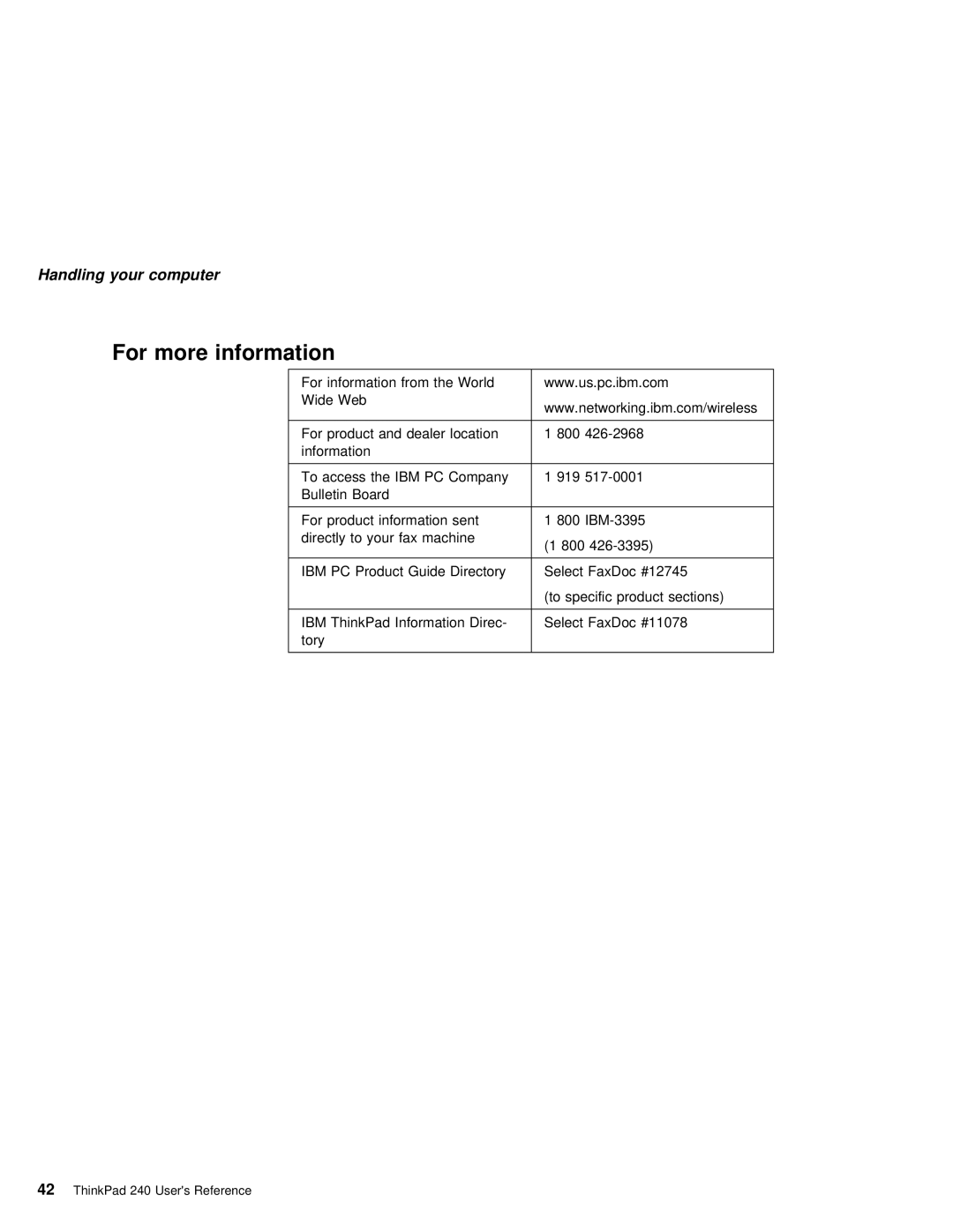 IBM 240 manual For more information 