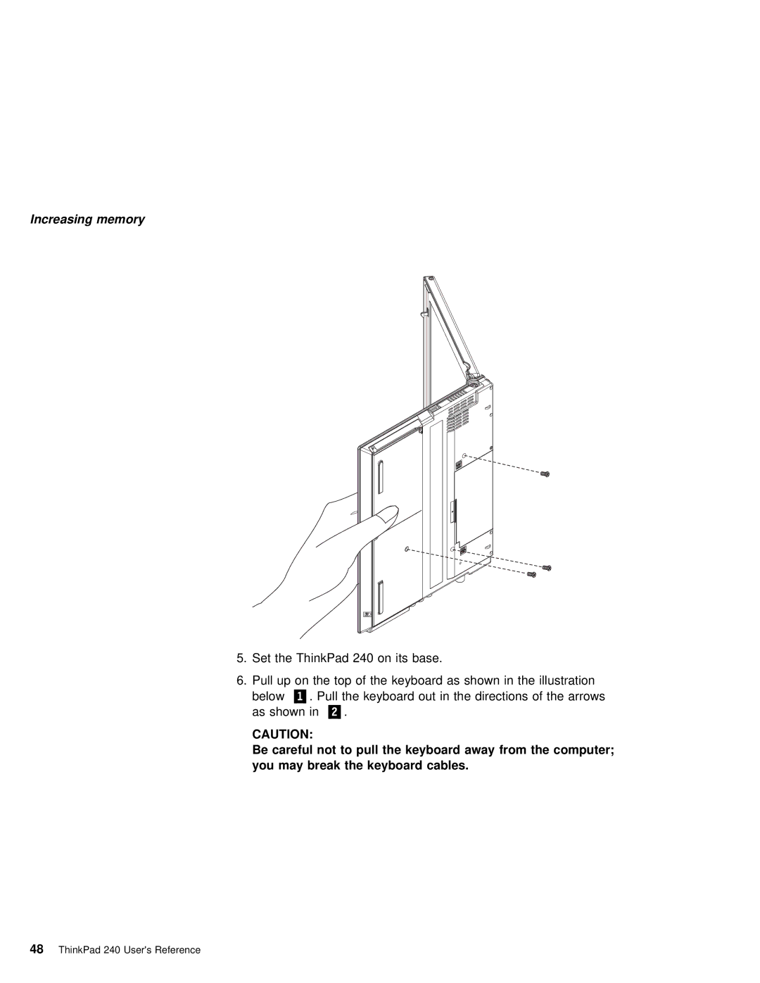 IBM 240 manual Increasing memory 