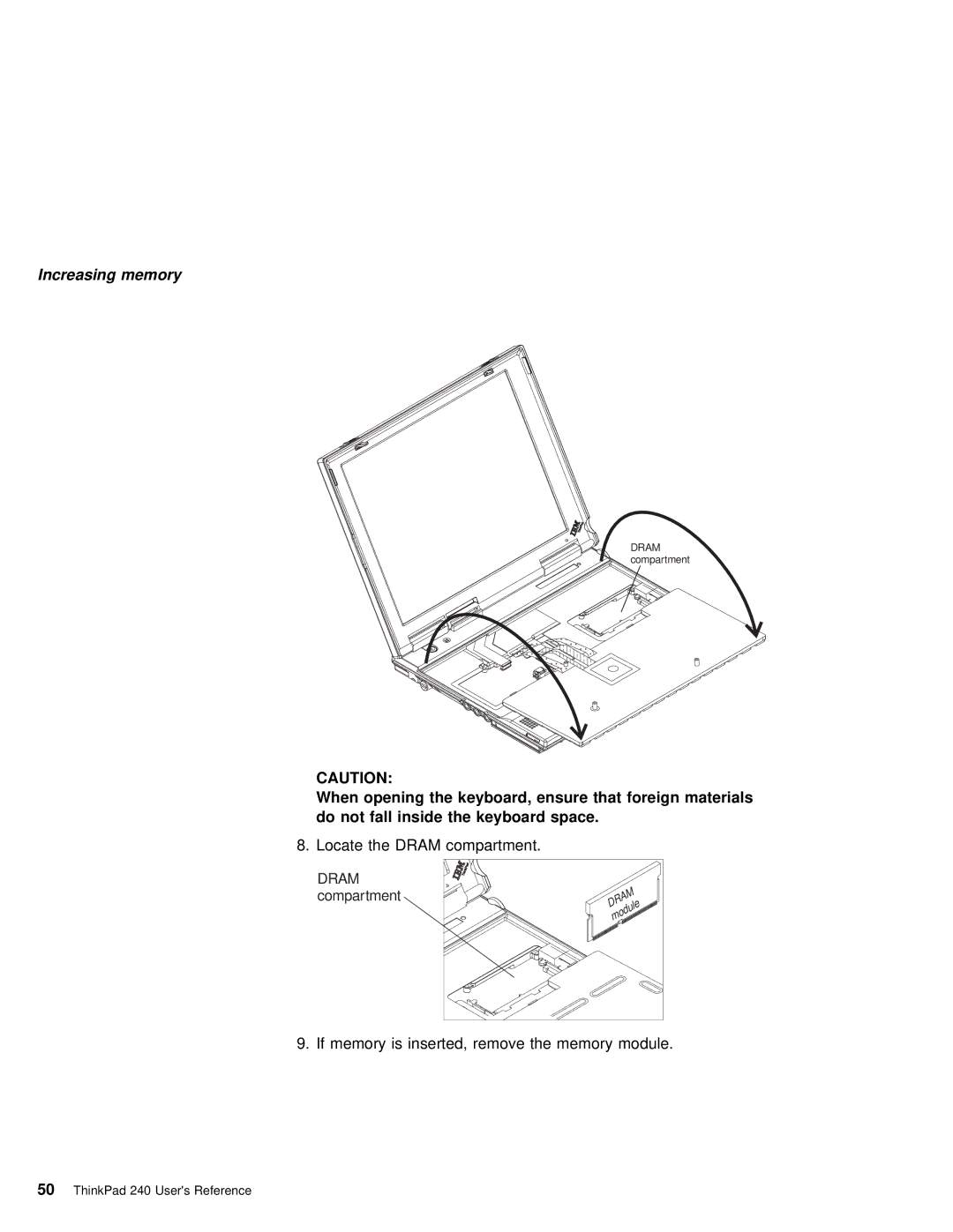 IBM 240 manual Dram 