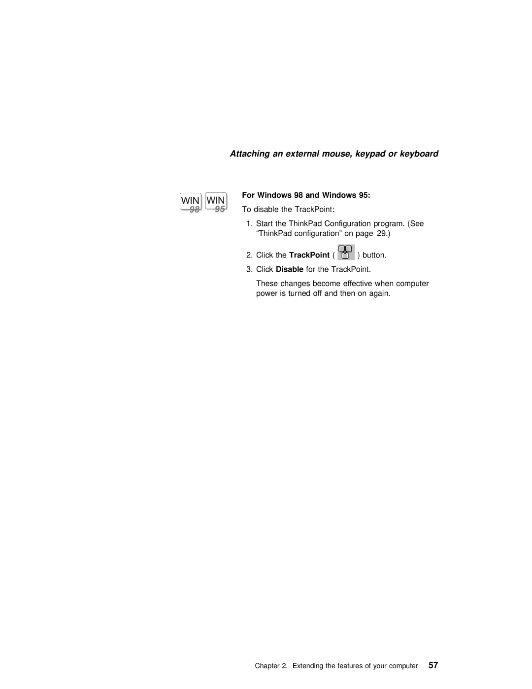 IBM 240 manual For Windows 98 and Windows 