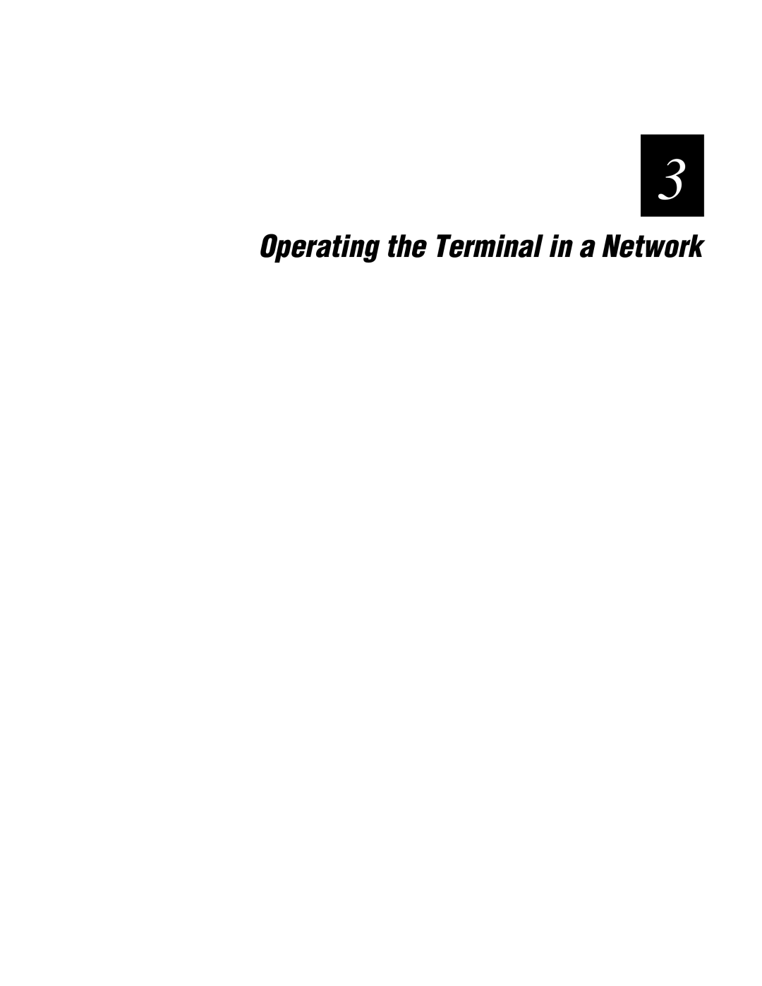 IBM 243X user manual Operating the Terminal in a Network 