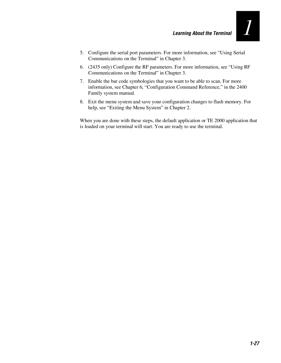 IBM 243X user manual Learning About the Terminal 