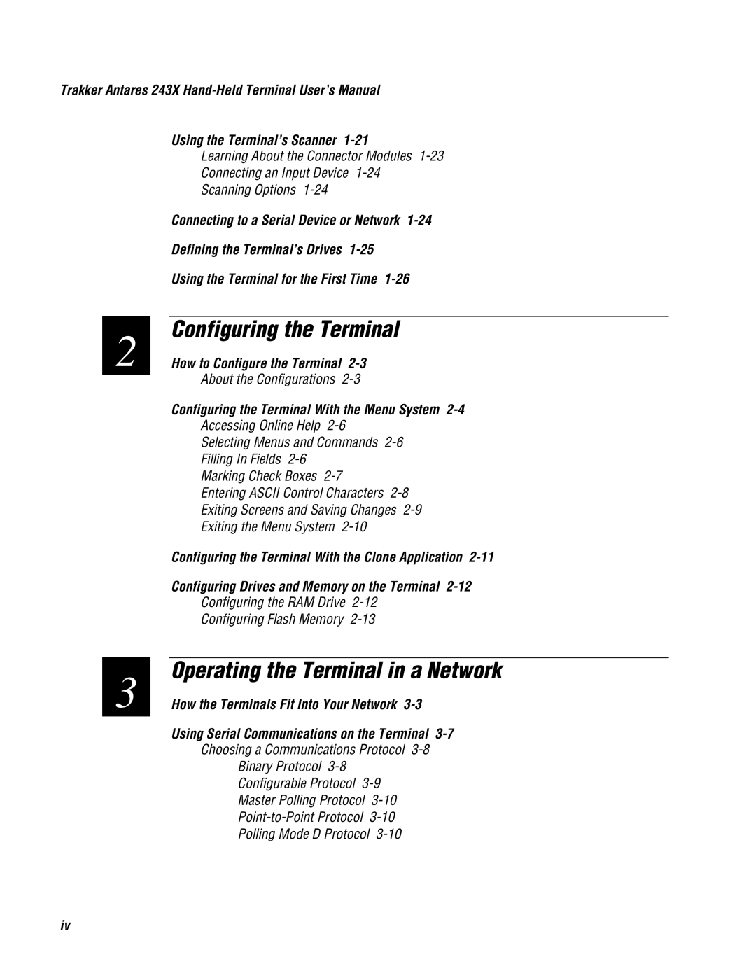 IBM 243X user manual How to Configure the Terminal, Configuring the Terminal With the Menu System 