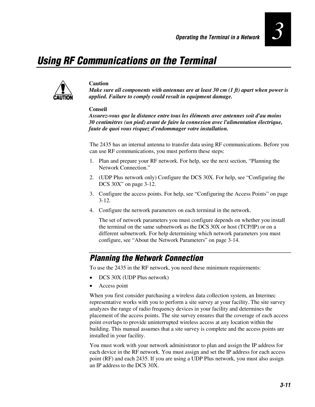 IBM 243X user manual Using RF Communications on the Terminal, Planning the Network Connection 