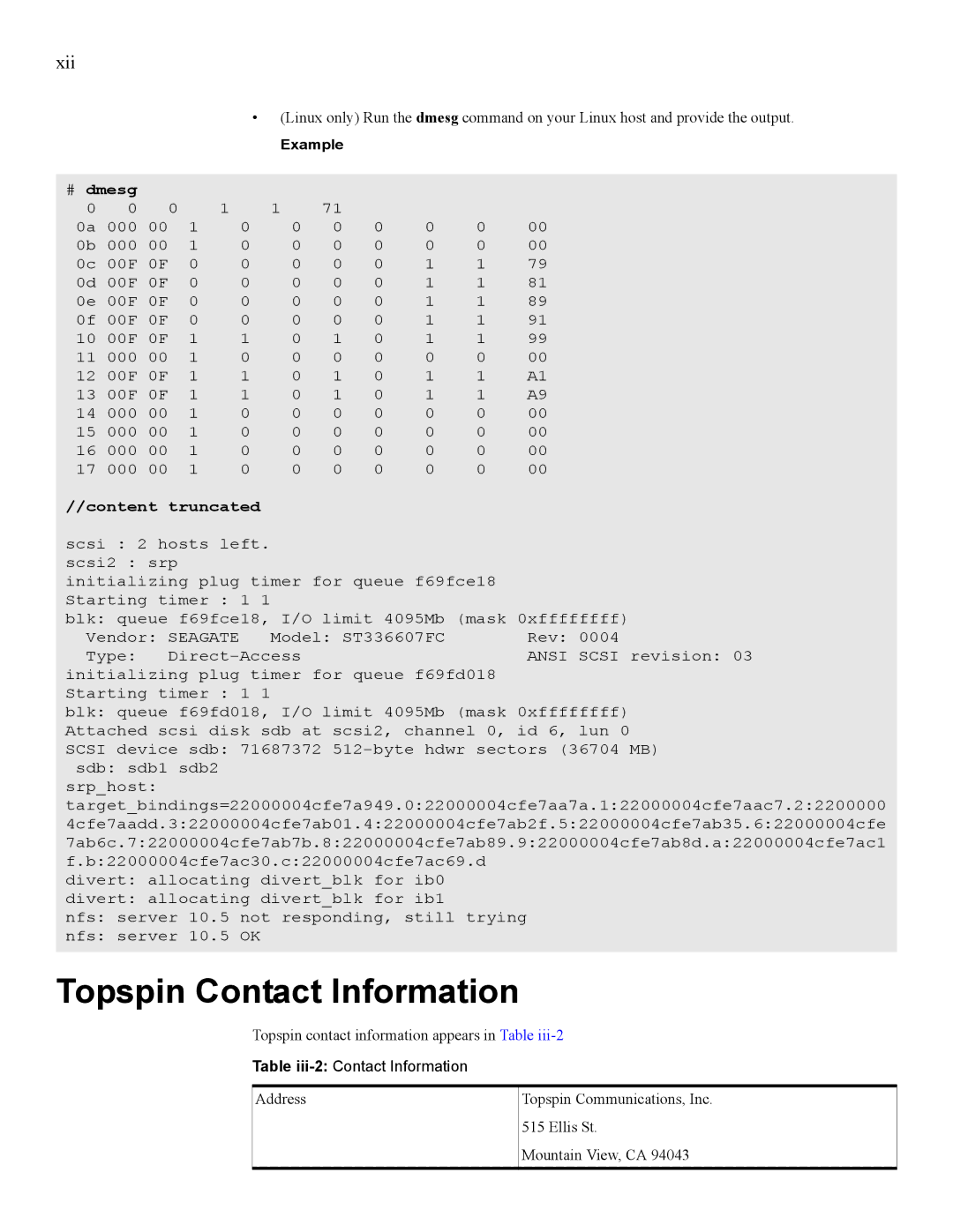 IBM 24R9718 IB manual Topspin Contact Information, Content truncated 