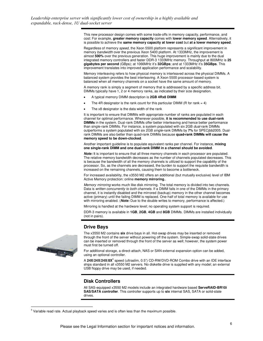 IBM 250000, 190000 specifications Drive Bays, Disk Controllers 