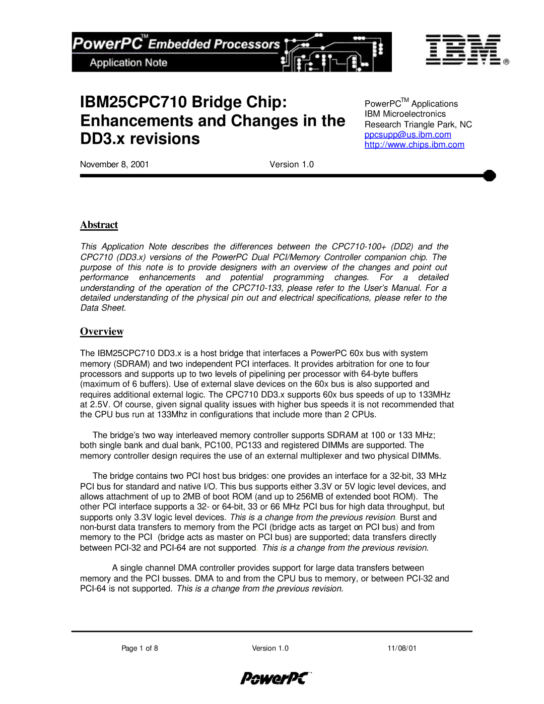 IBM 25CPC710 user manual Abstract, Overview 