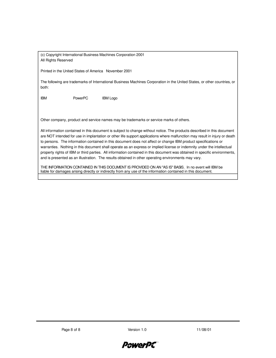 IBM 25CPC710 user manual Ibm 