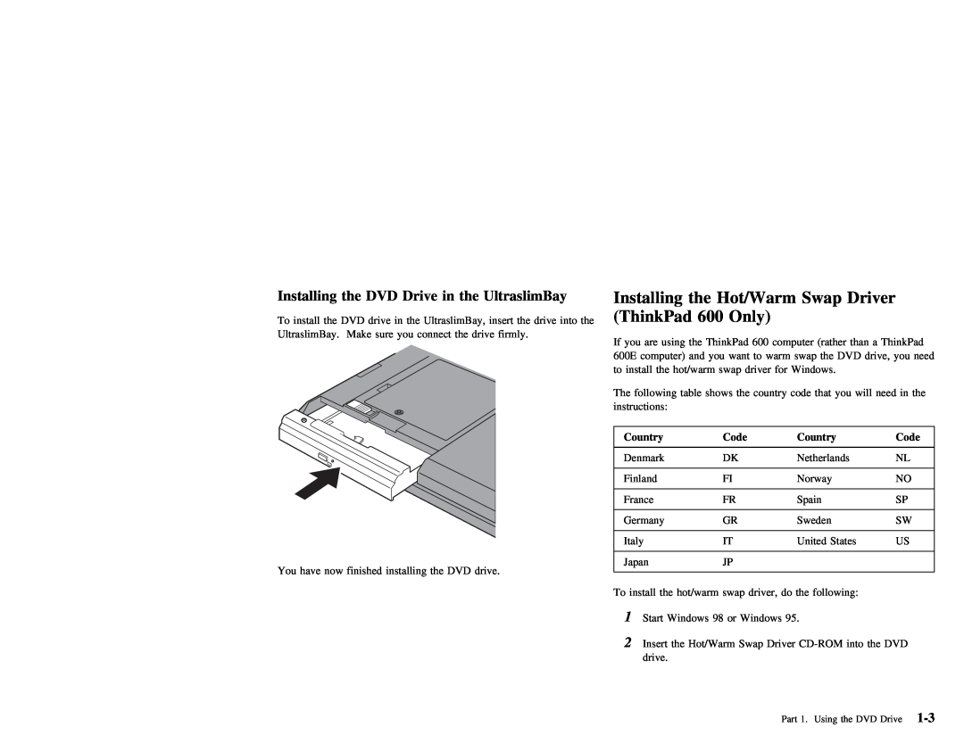 IBM 27L2579 manual Driver, Installing, Swap, Only, UltraslimBay 