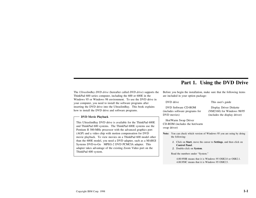 IBM 27L2579 manual Using, Drive 