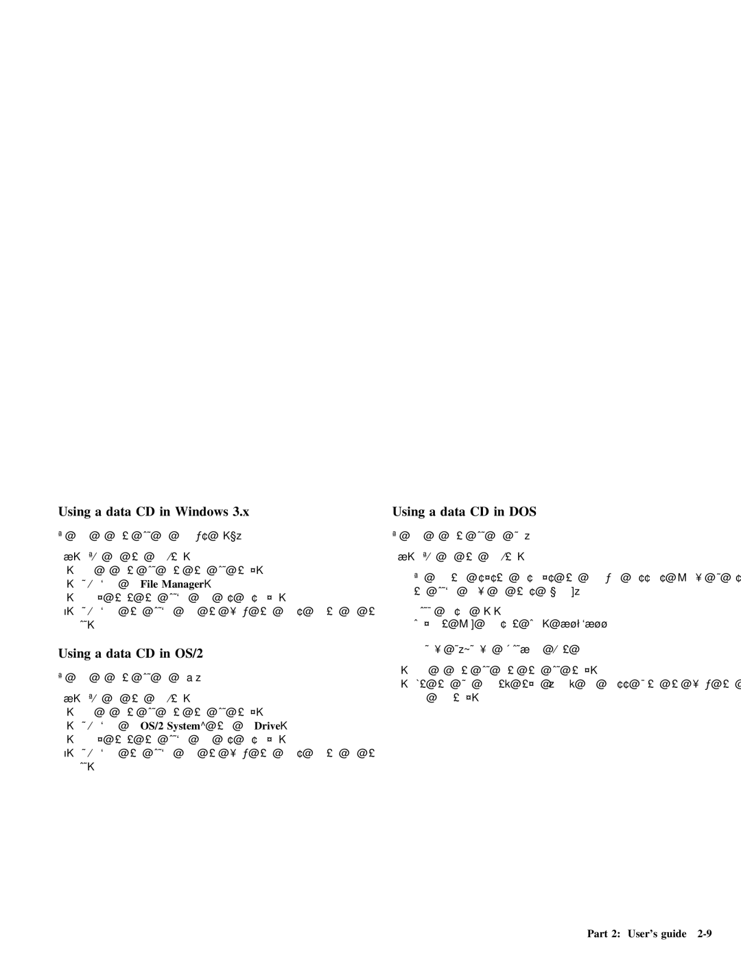 IBM 28L2234 manual Using a data CD in DOS, Drive 