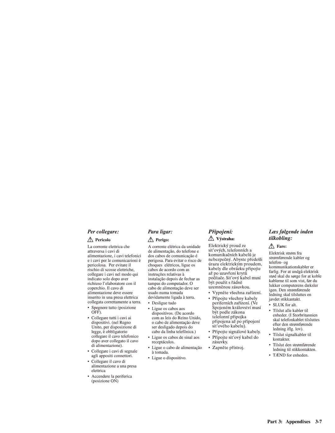 IBM 28L2234 manual Part 3 Appendixes 