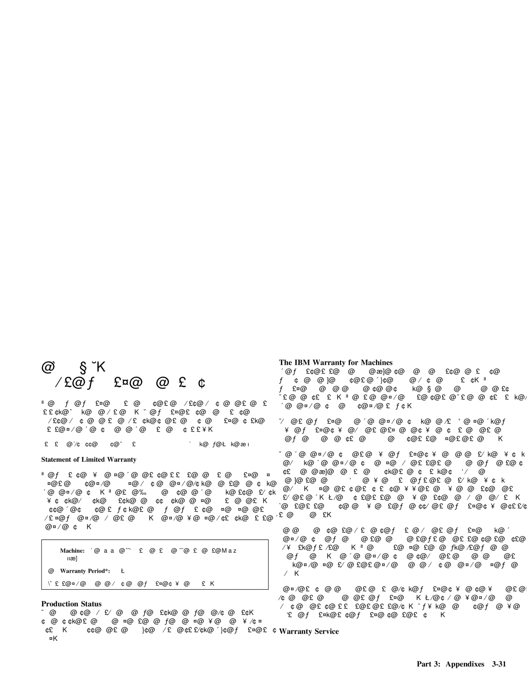 IBM 28L2234 manual Appendix F 