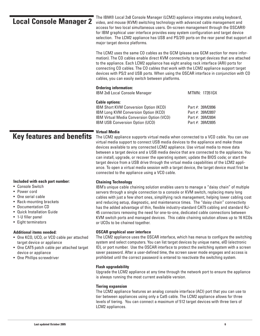 IBM 2X16, 1X8 warranty Ordering information, Tiering expansion 