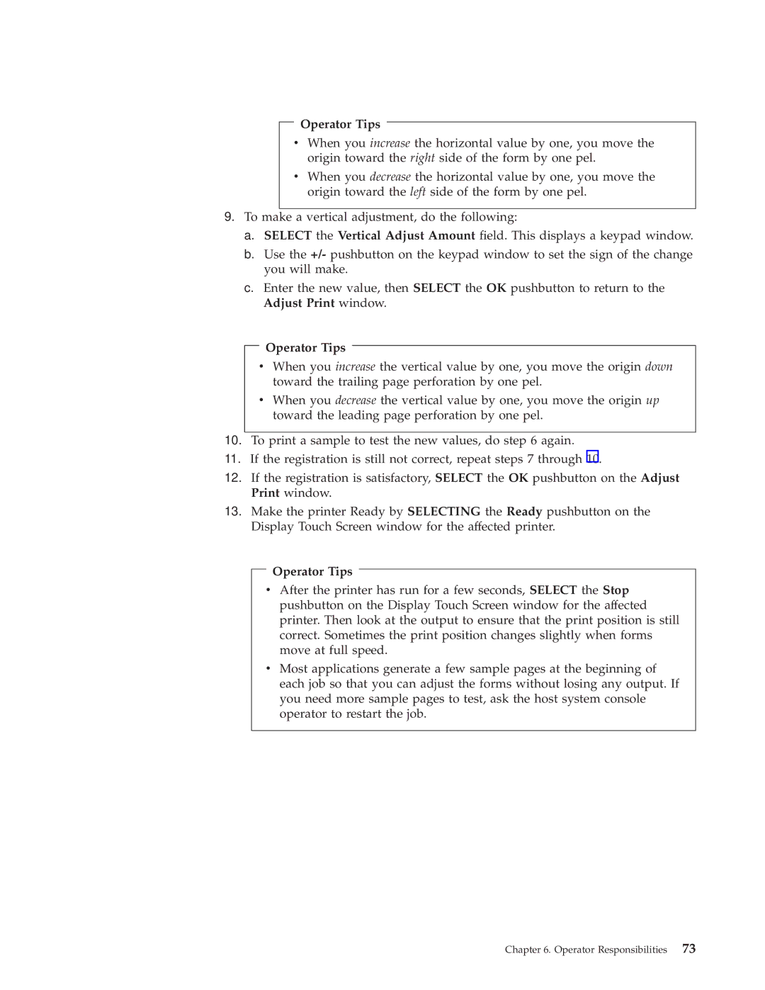 IBM 3000 manual Operator Tips 