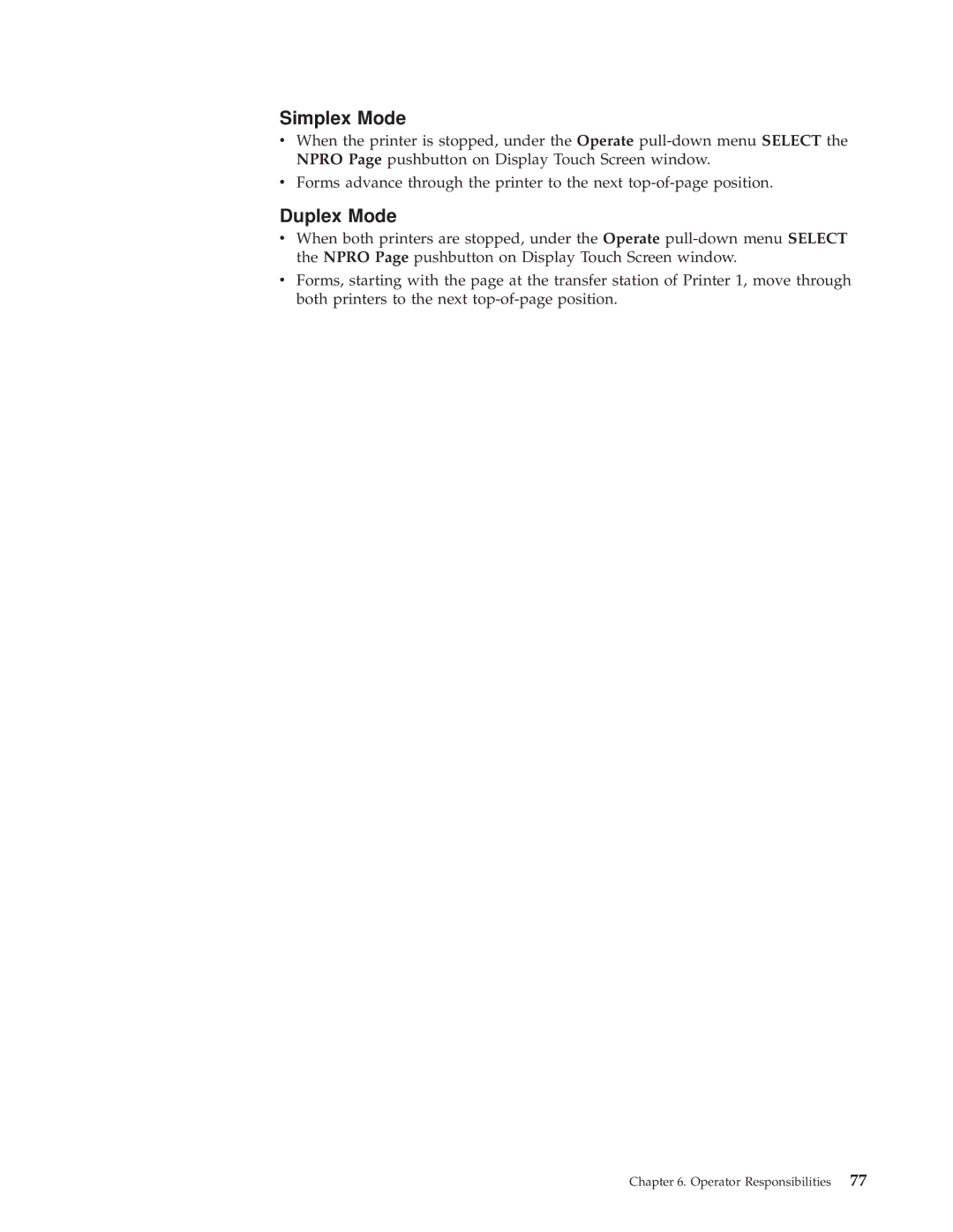 IBM 3000 manual Simplex Mode 