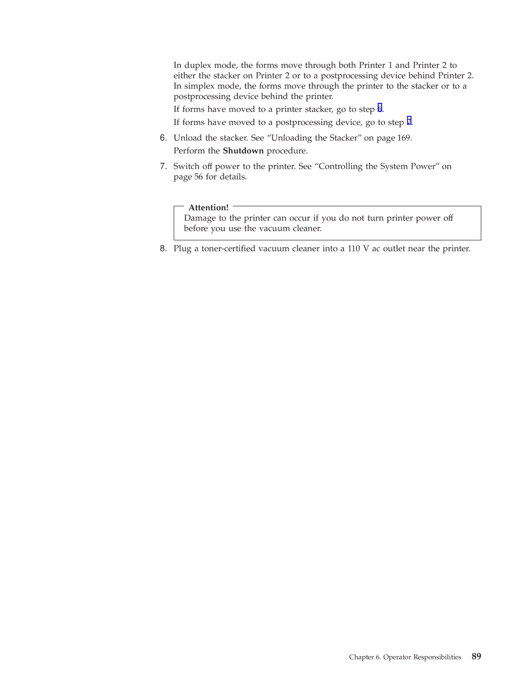 IBM 3000 manual Operator Responsibilities 