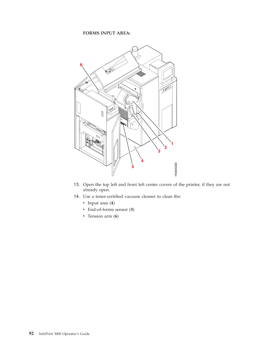 IBM 3000 manual Forms Input Area 