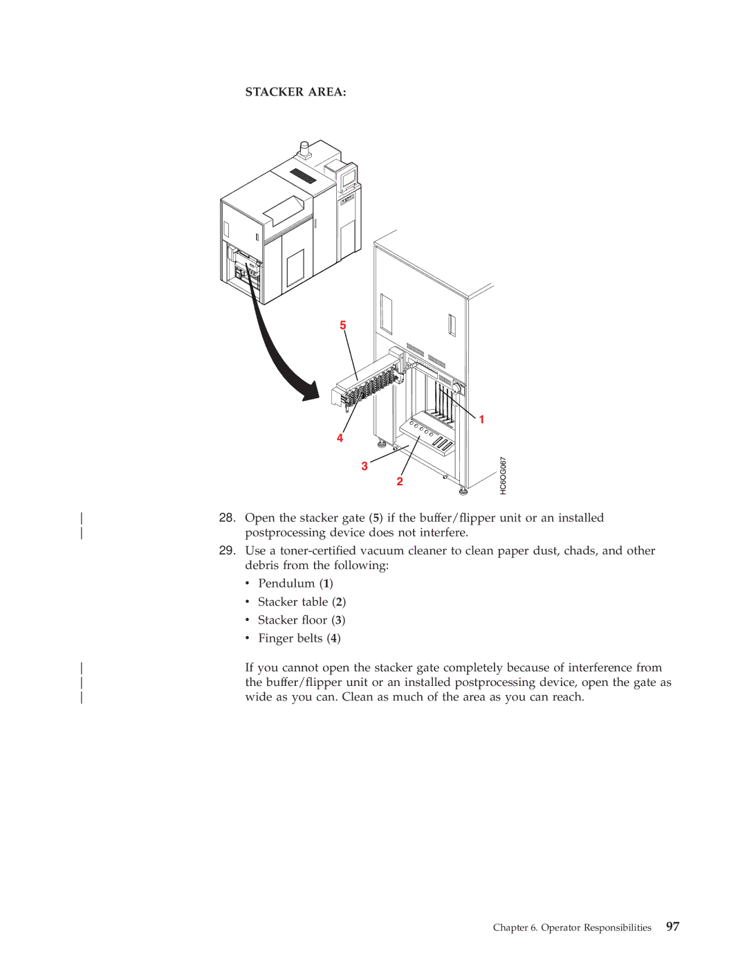 IBM 3000 manual Stacker Area 