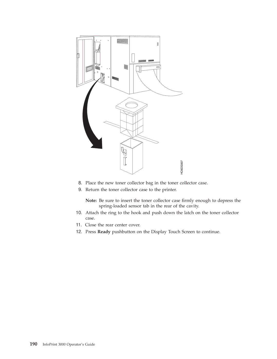 IBM manual InfoPrint 3000 Operators Guide 