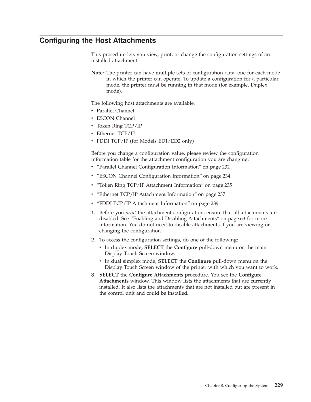 IBM 3000 manual Conguring the Host Attachments 