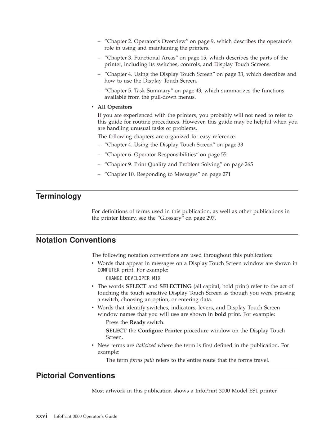 IBM 3000 manual Terminology, Notation Conventions, Pictorial Conventions, All Operators 