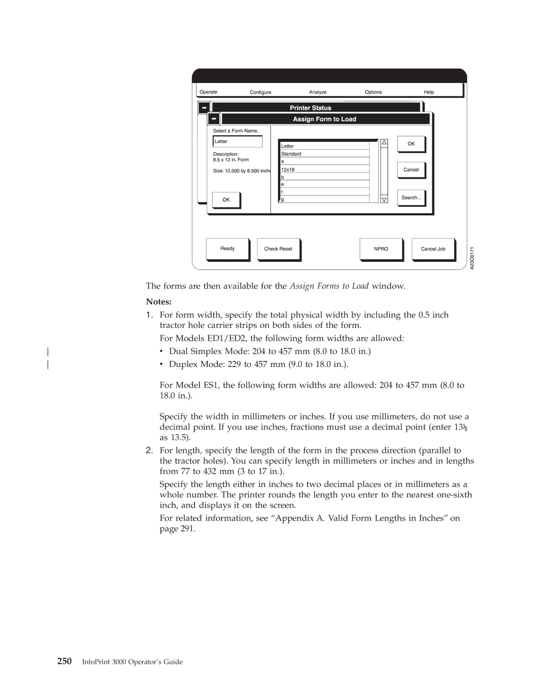 IBM 3000 manual Forms are then available for the Assign Forms to Load window 