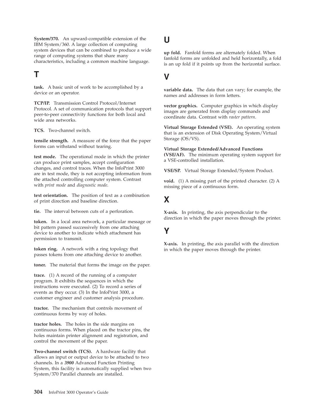 IBM manual InfoPrint 3000 Operators Guide 