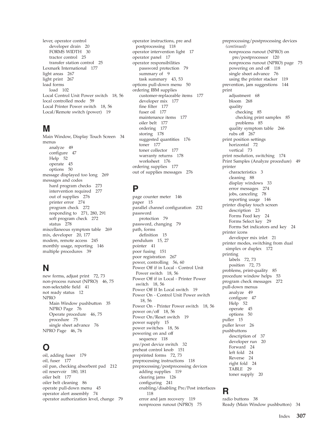 IBM 3000 manual Forms Width 