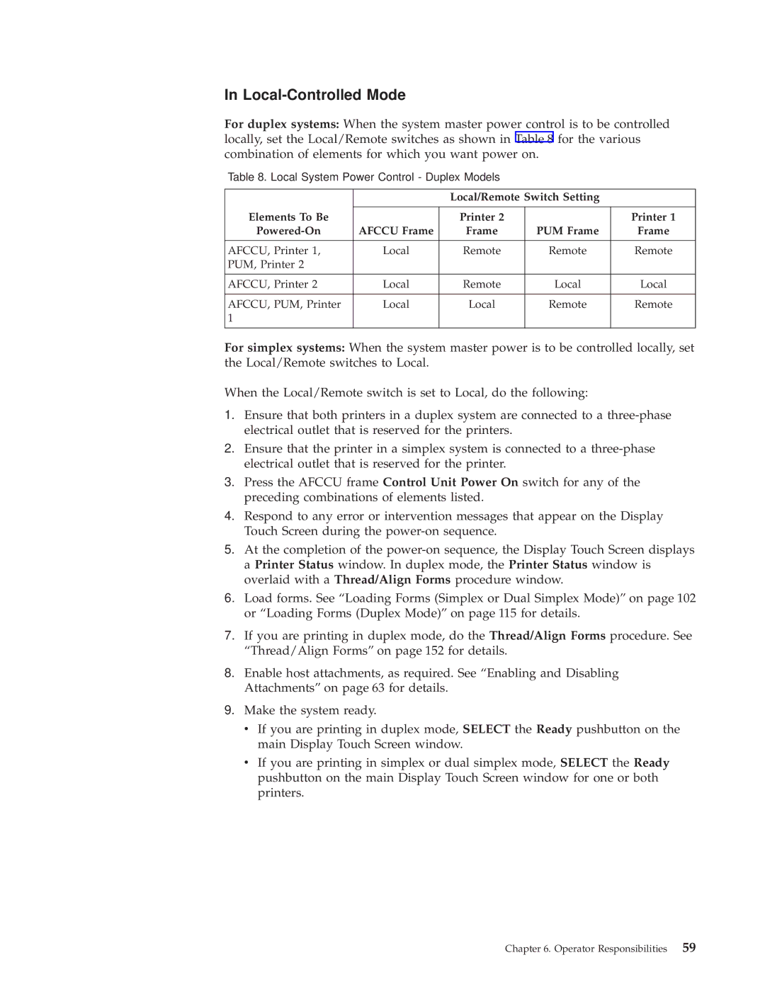 IBM 3000 manual Local-Controlled Mode 