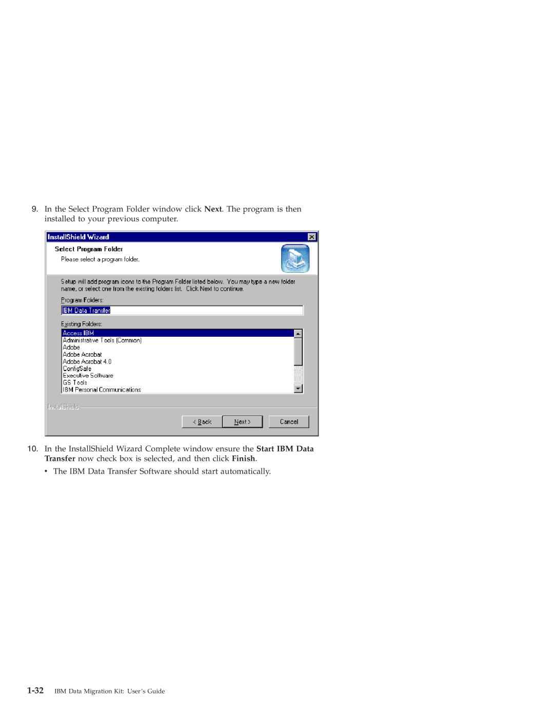 IBM 31P8128 manual 32IBM Data Migration Kit User’s Guide 