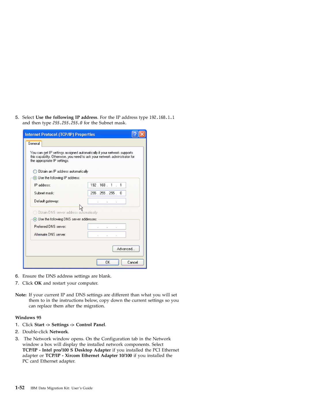 IBM 31P8128 manual Windows Click Start Settings Control Panel 