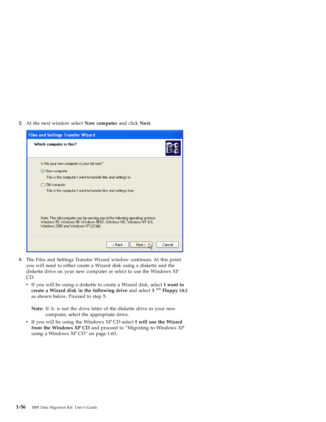 IBM 31P8128 manual 56IBM Data Migration Kit User’s Guide 