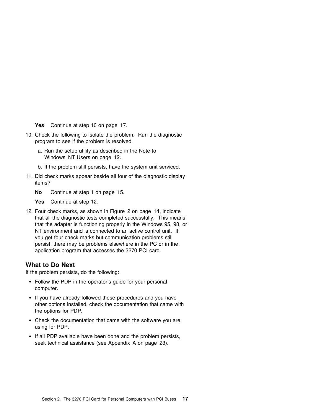 IBM 3270 manual What to Do Next 