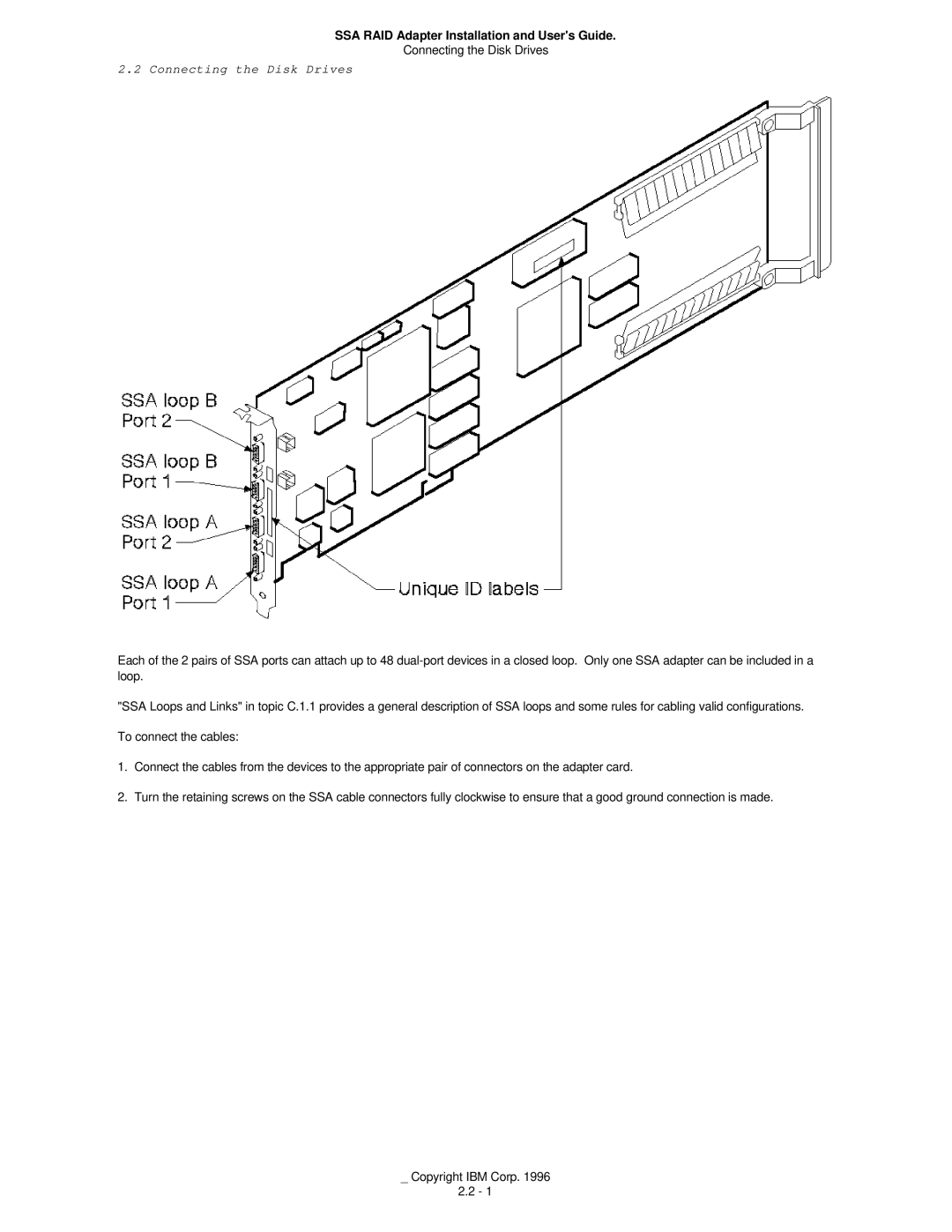 IBM 32H3816 manual Connecting the Disk Drives 