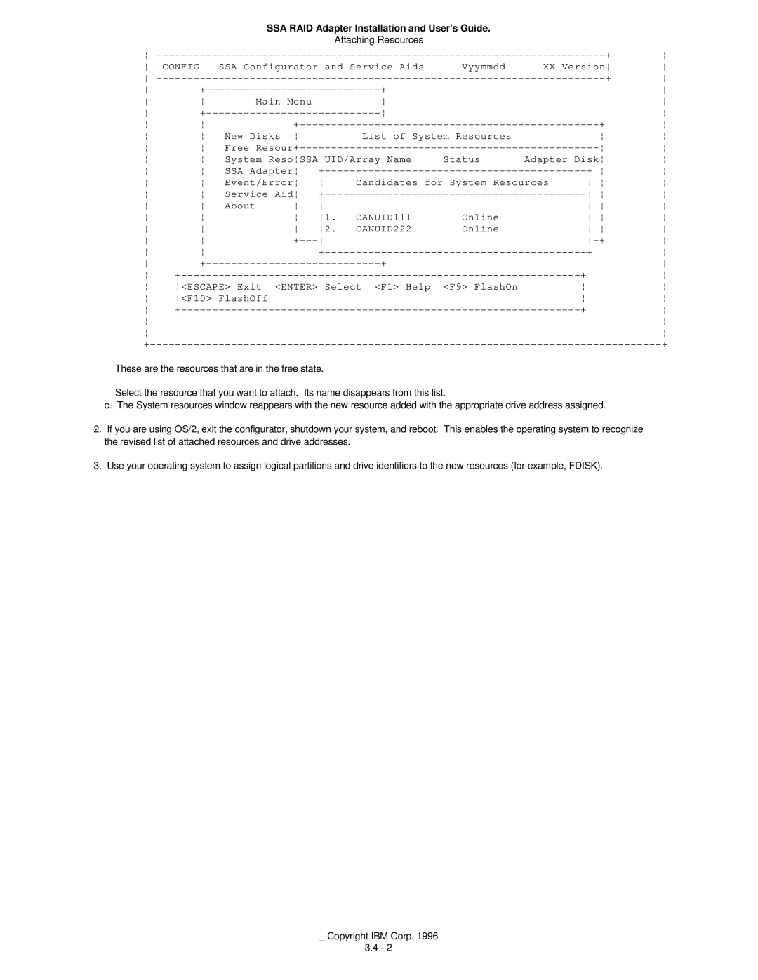 IBM 32H3816 manual CANUID111 