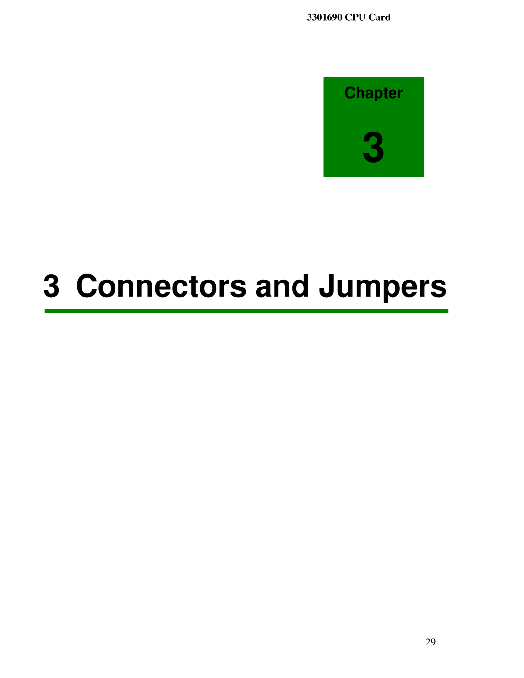 IBM 3301690 user manual Connectors and Jumpers 