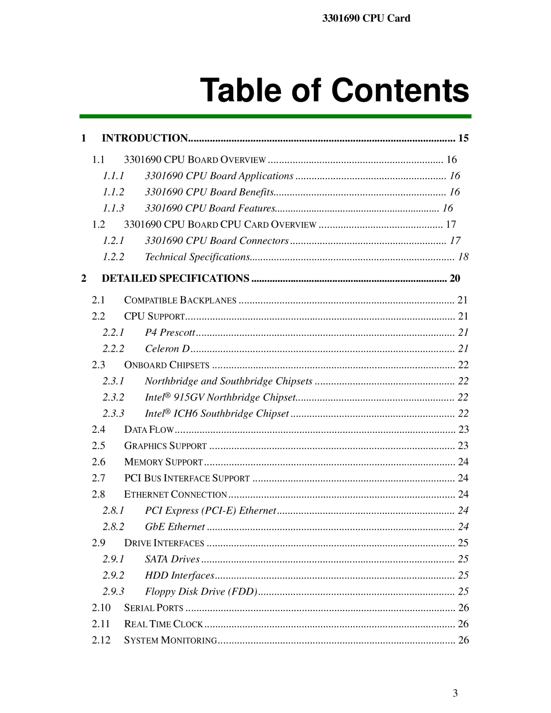 IBM 3301690 user manual Table of Contents 