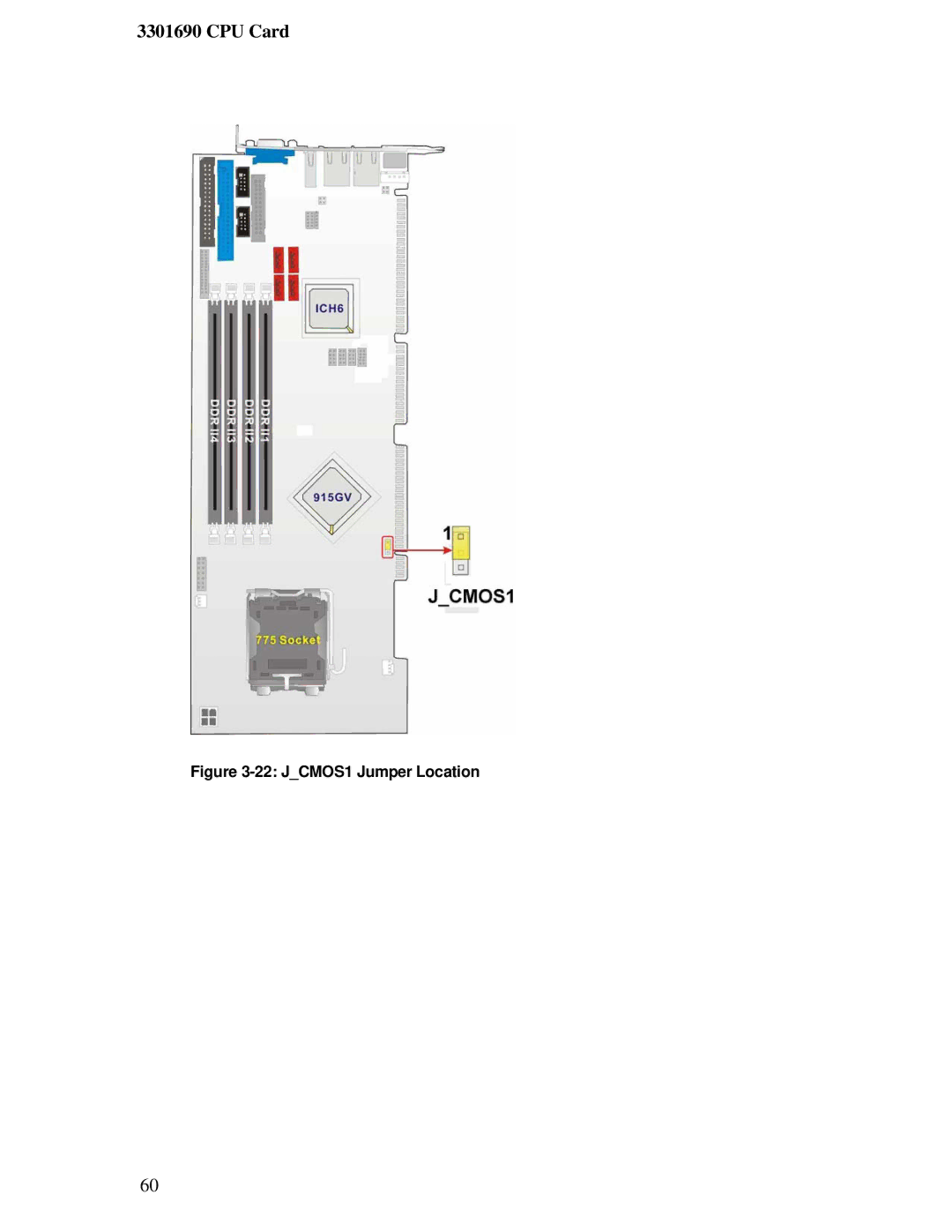 IBM 3301690 user manual JCMOS1 Jumper Location 