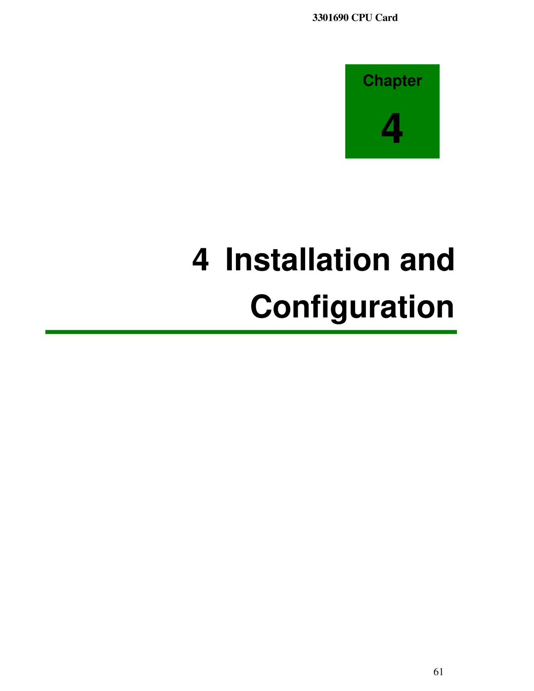 IBM 3301690 user manual Installation and Configuration 