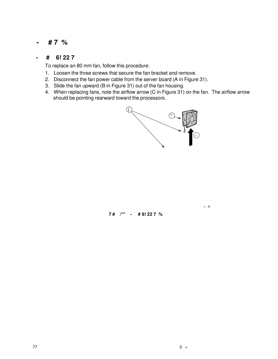 IBM 343 manual Replacing Fans, Replacing an 80 mm Fan 