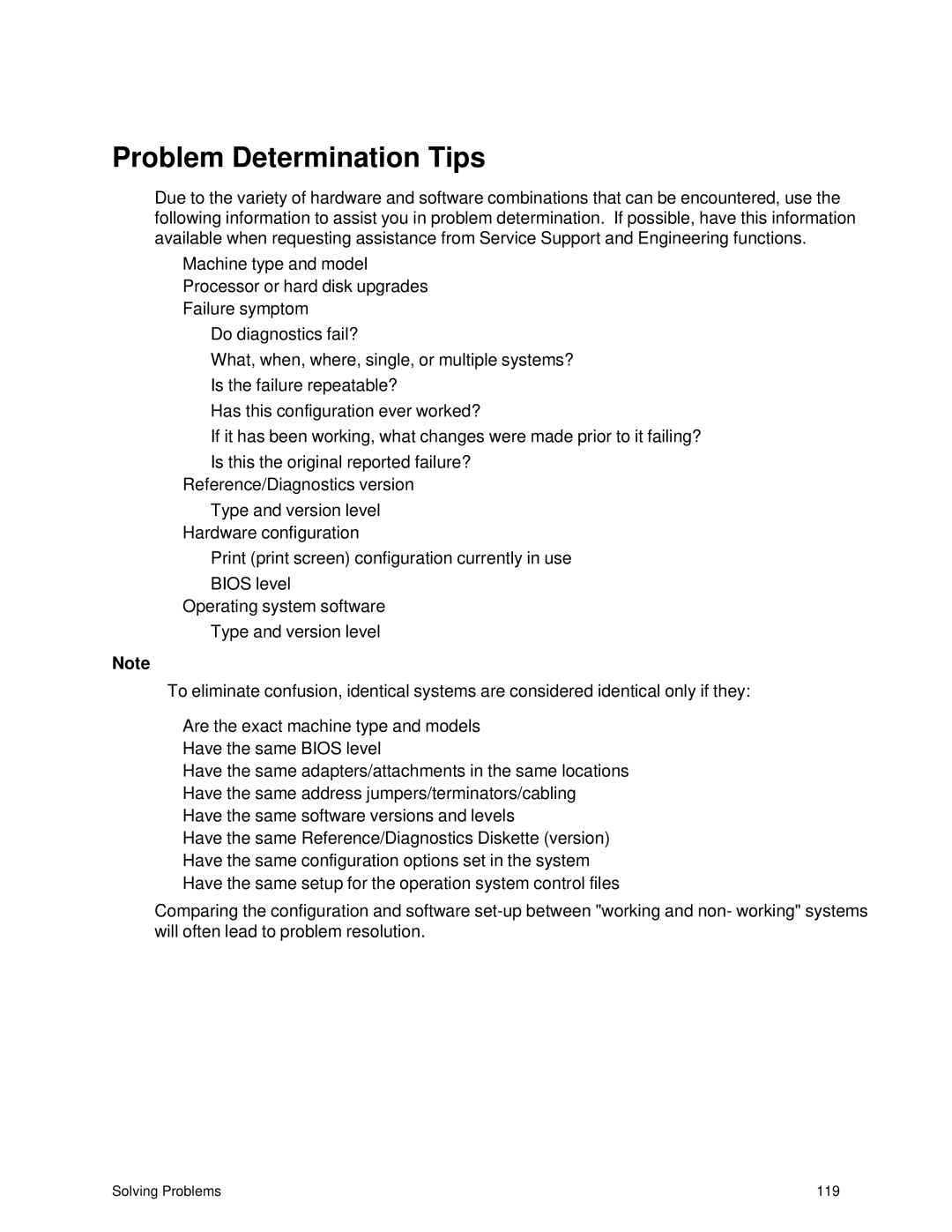 IBM 343 manual Problem Determination Tips 