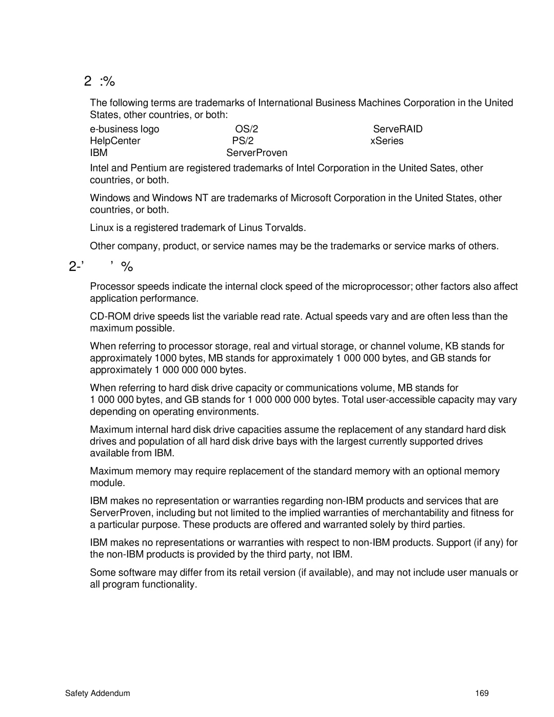 IBM 343 manual Trademarks, Important Notes 