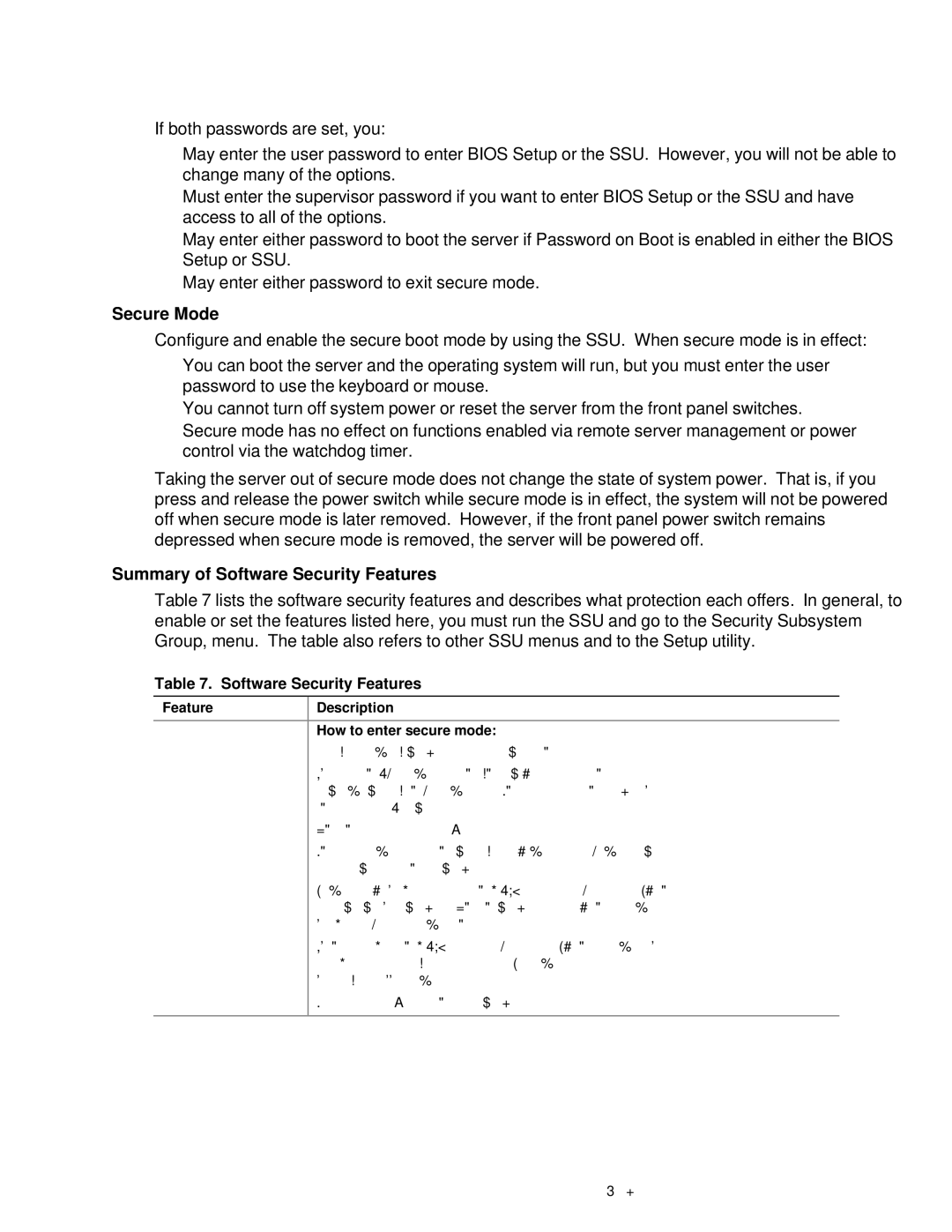 IBM 343 manual Software Security Features, How to enter secure mode 