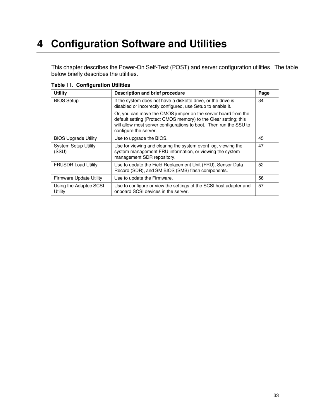 IBM 343 manual Configuration Software and Utilities, Configuration Utilities, Utility Description and brief procedure 