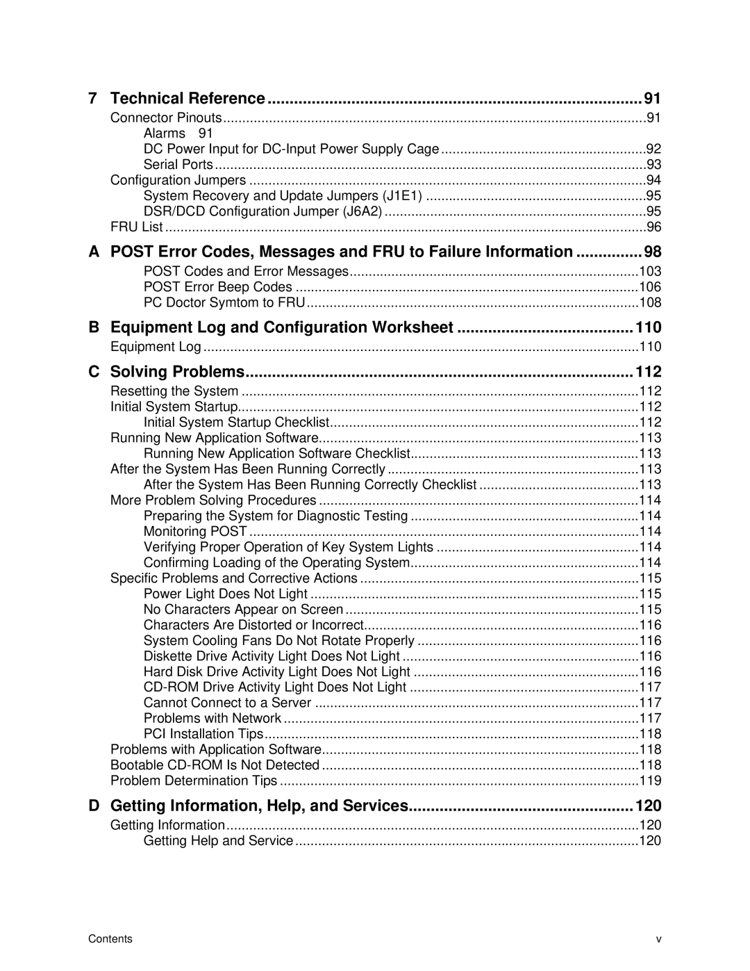 IBM 343 manual Technical Reference, 110, Solving Problems, 120 