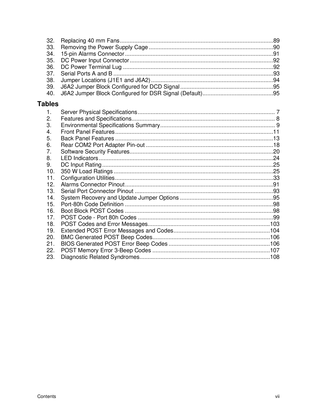 IBM 343 manual Tables, Serial Ports a and B Jumper Locations J1E1 and J6A2 