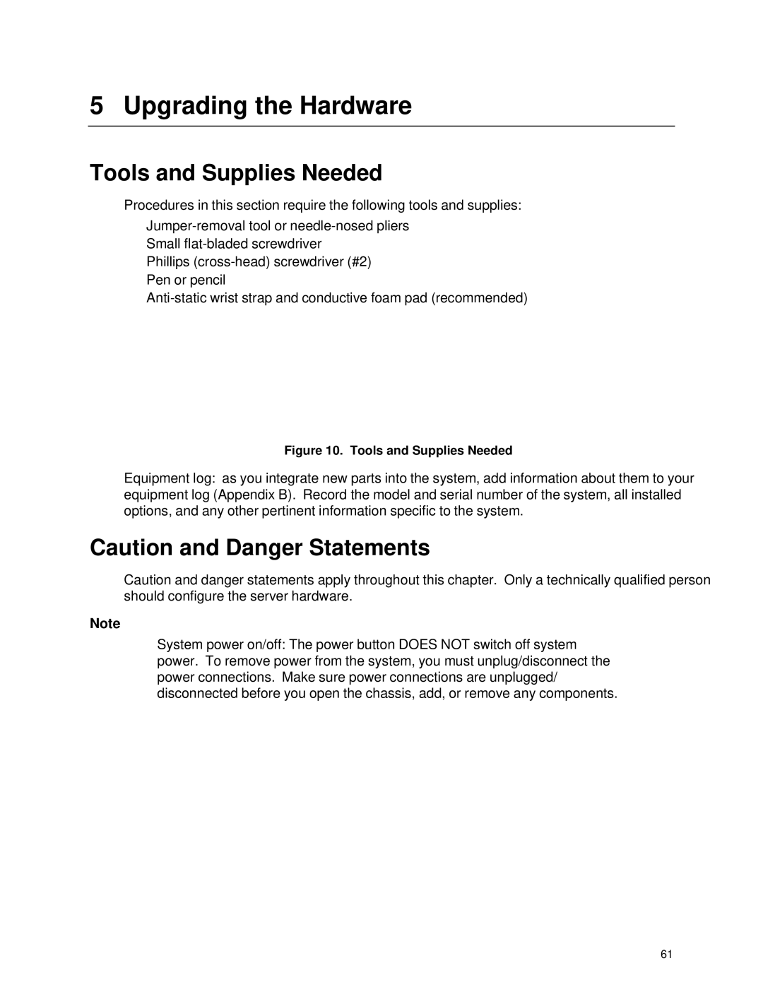 IBM 343 manual Upgrading the Hardware, Tools and Supplies Needed 