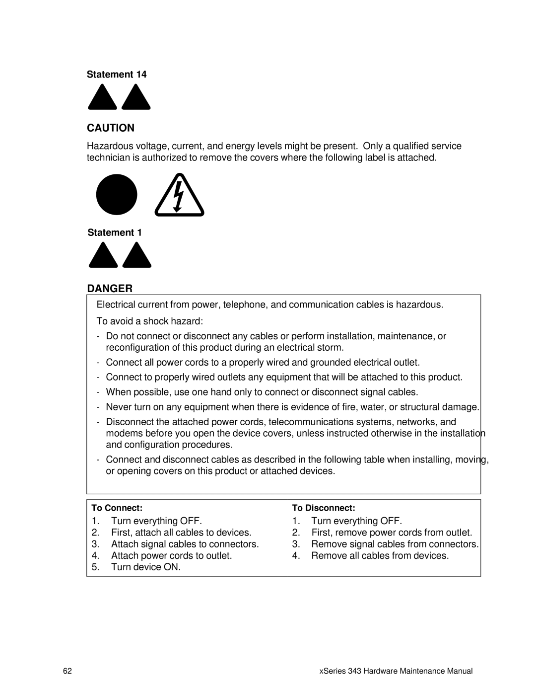 IBM 343 manual To Connect 