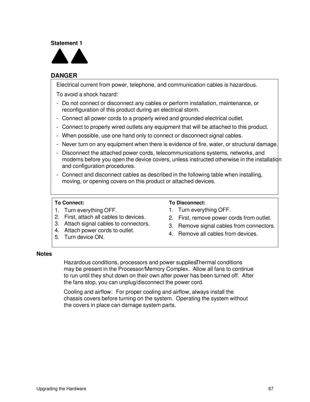 IBM 343 manual To Connect To Disconnect 